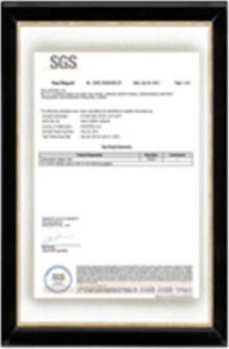 FDA test certificate (SGS)